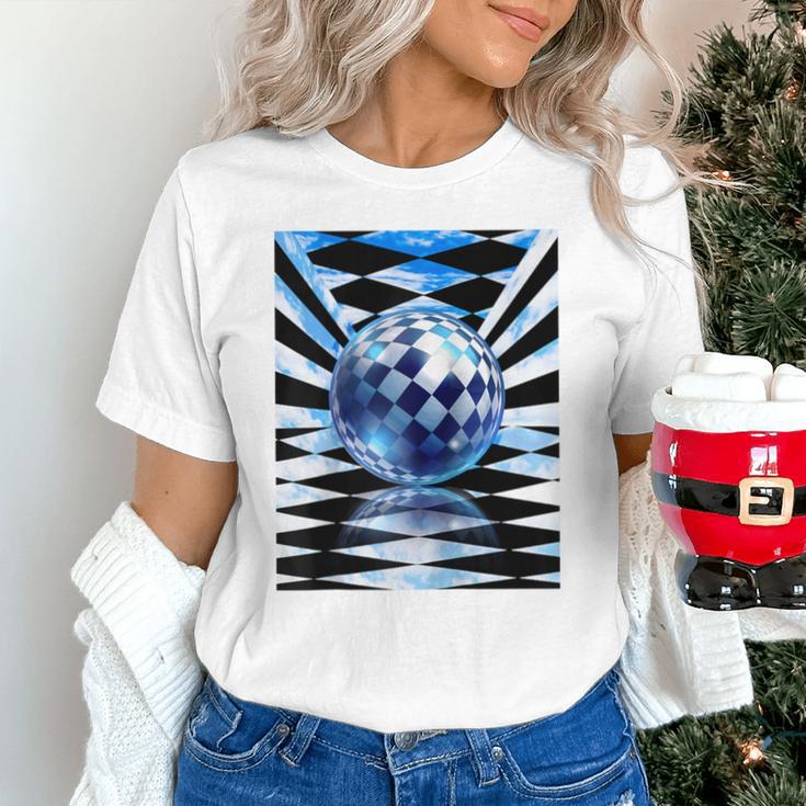 Frutiger Aero Aesthetic Tech Checkered Room Orb Sky Raglan Baseball Tee Unisex T-Shirt Frutiger Aero Aesthetic Tech Checkered Room Orb Sky Raglan Baseball Tee Unisex T-Shirt