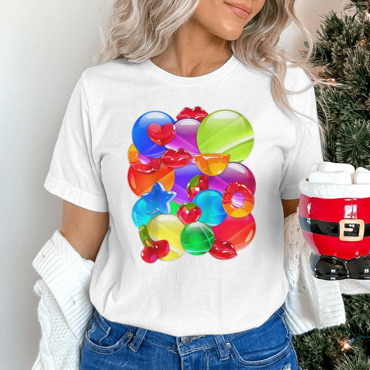 Frutiger Aero Aesthetic Tech Orb Pattern Heart Cherry Lips Raglan Baseball Tee Unisex T-Shirt Frutiger Aero Aesthetic Tech Orb Pattern Heart Cherry Lips Raglan Baseball Tee Unisex T-Shirt