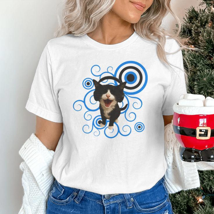 Frutiger Aero Cat Meme Headphone Kitty Cat Lover Unisex T-Shirt Frutiger Aero Cat Meme Headphone Kitty Cat Lover Unisex T-Shirt