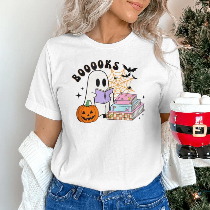 Ghost Reading Halloween Women Teacher Book Lover Unisex T-Shirt Ghost Reading Halloween Women Teacher Book Lover Unisex T-Shirt