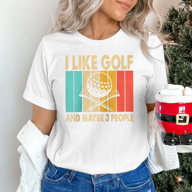 I Like Golf And Maybe 3 People Introvert Raglan Baseball Tee Unisex T-Shirt I Like Golf And Maybe 3 People Introvert Raglan Baseball Tee Unisex T-Shirt