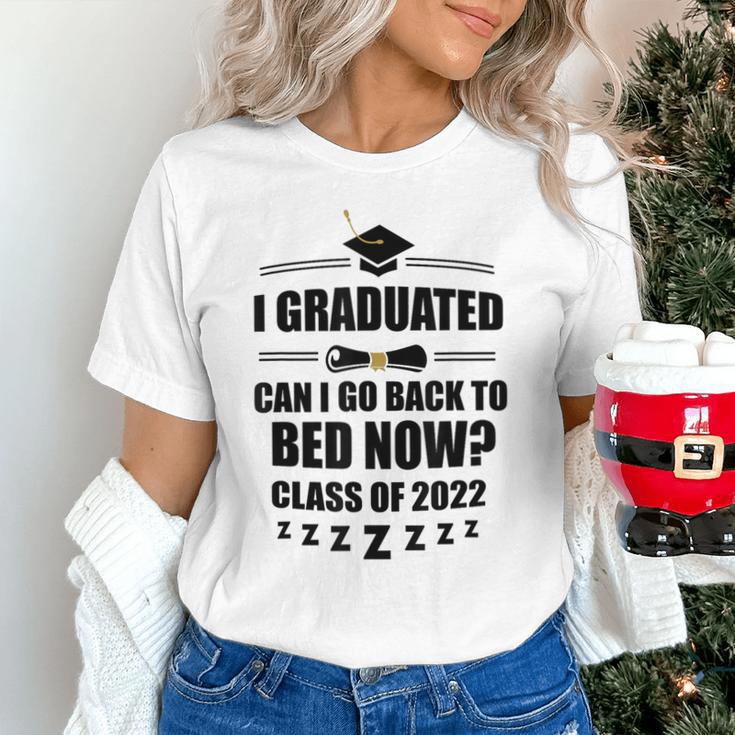 I Graduated Can I Go Back To Bed Class Of 2022 Graduation Unisex T-Shirt
