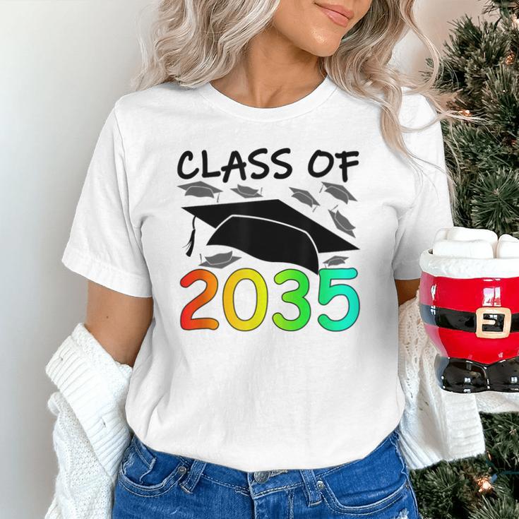 Graduation Class Of 2035 Hand Prints Space Pre-K -12th Grade Unisex T-Shirt
