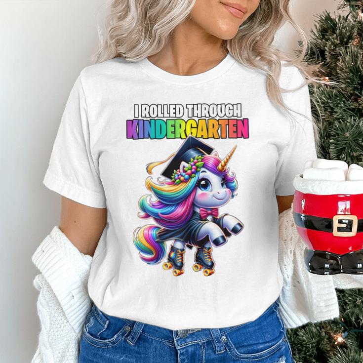 Graduation Kindergarten Unicorn Roller Skate Girls Grad Unisex T-Shirt
