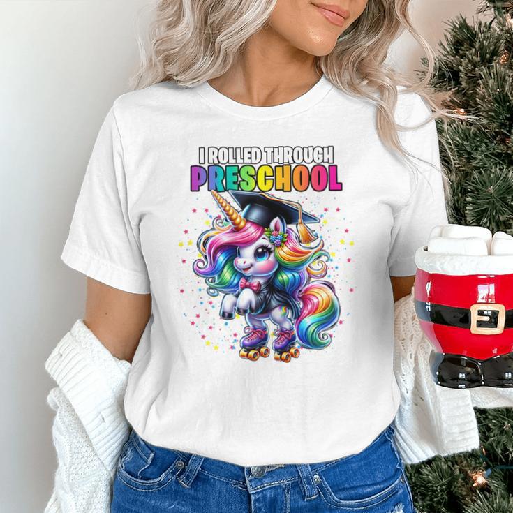 Graduation Preschool Unicorn Roller Skate Girls Pre-K Grad Unisex T-Shirt