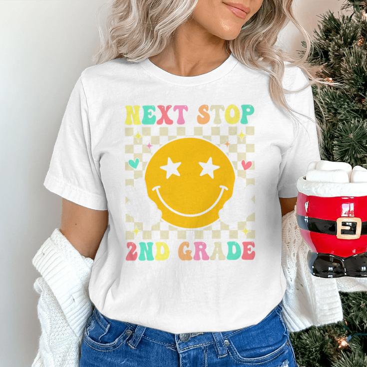 Groovy Next Stop 2nd Grade 1st Grade Graduation 2025 Premium Unisex T-Shirt