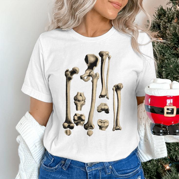 Hip And Leg Bones Book Print Vintage Human Bones Unisex T-Shirt