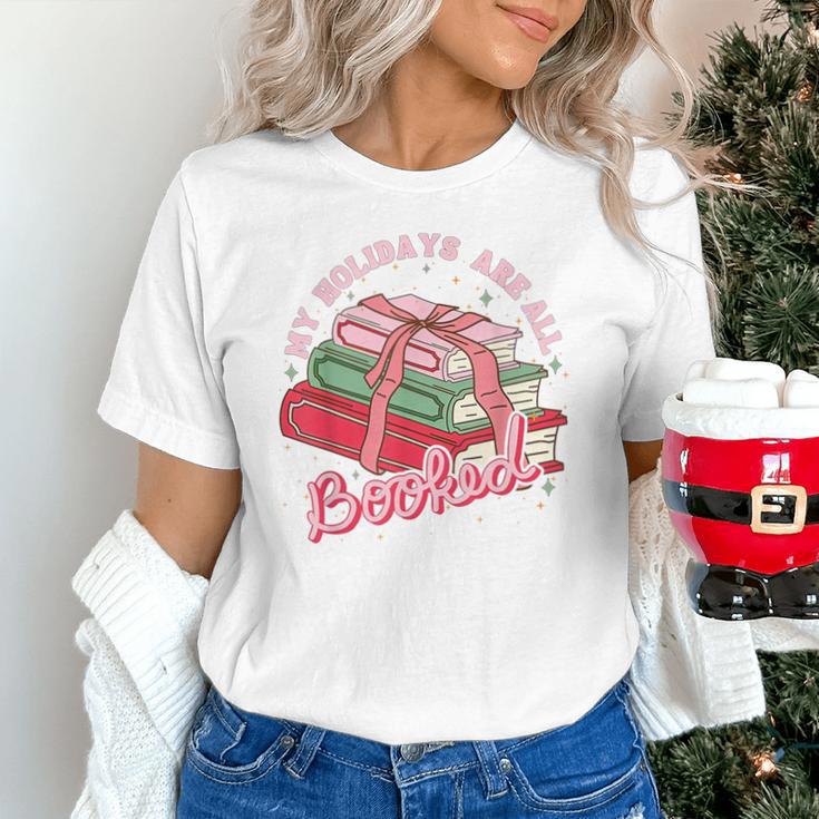 My Holidays Are All Booked Christmas Reading Books Bookish Unisex T-Shirt