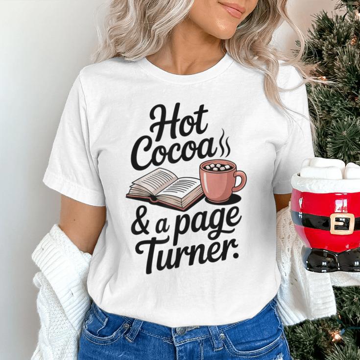 Hot Cocoa And a Page Turner Book Lovers Hot Chocolate Unisex T-Shirt