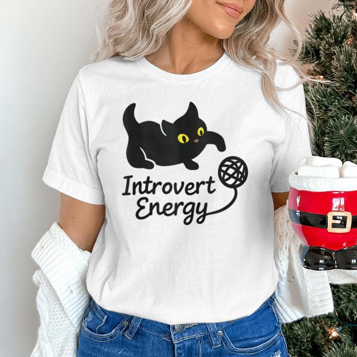 Introvert Energy Cat Love Cat Meme Unisex T-Shirt Introvert Energy Cat Love Cat Meme Unisex T-Shirt