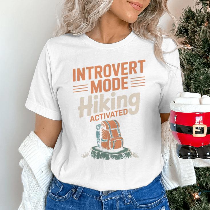 Introvert Mode Hiking Activated Hiker Unisex T-Shirt Introvert Mode Hiking Activated Hiker Unisex T-Shirt