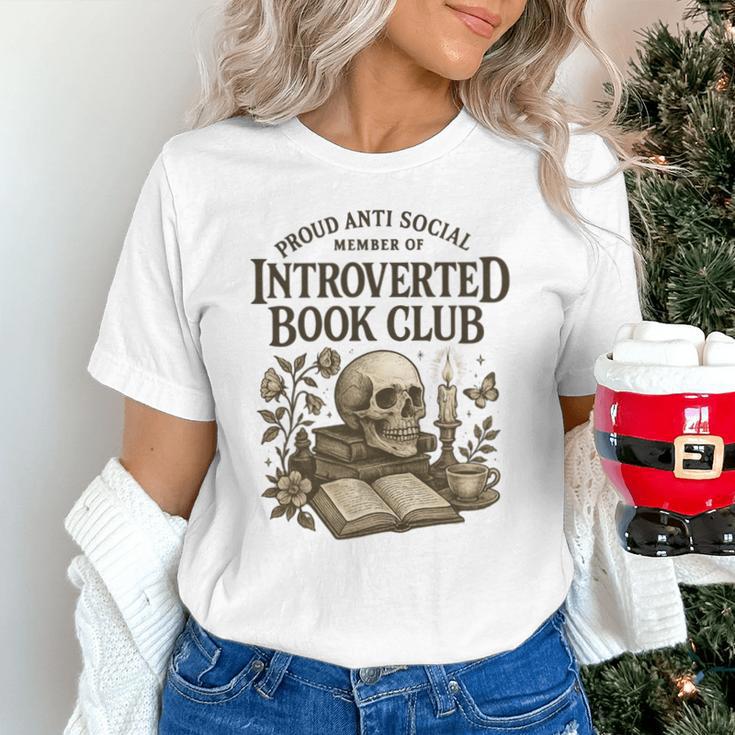 Introverted Book Club Member Anti Social Reader Unisex T-Shirt