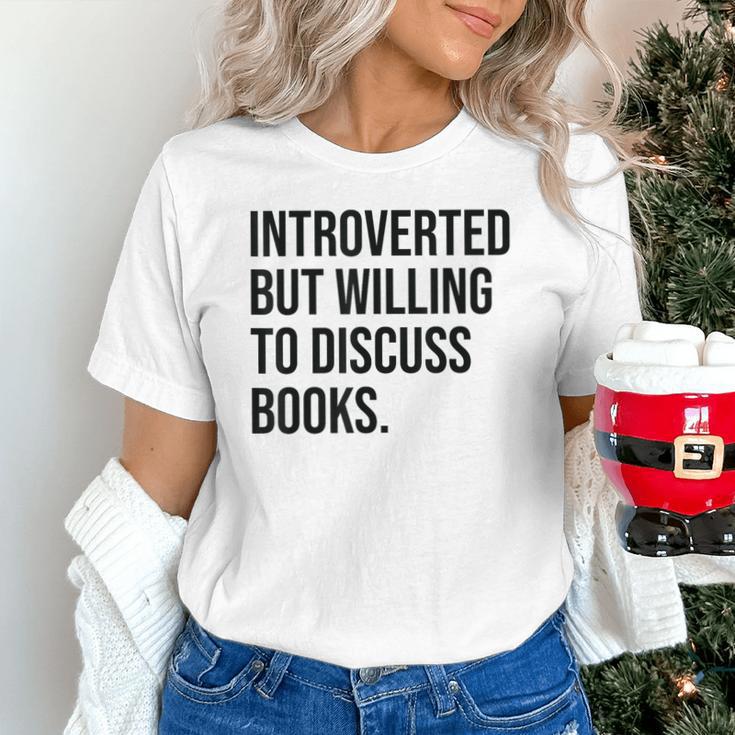 Introverted Bookworm Books Introvert Unisex T-Shirt