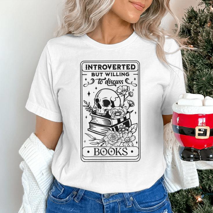 Introverted BUT Willing To Discuss Books Book Lover Unisex T-Shirt