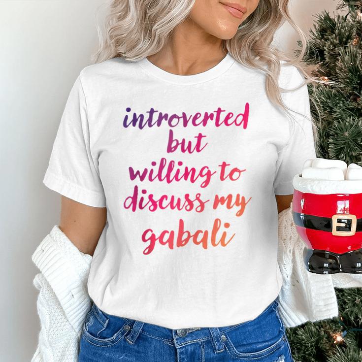 Introverted Willing To Discuss Gabali Introvert Unisex T-Shirt Introverted Willing To Discuss Gabali Introvert Unisex T-Shirt