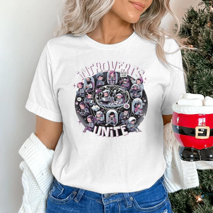 Introverts Unite Quirky Solitude Unisex T-Shirt