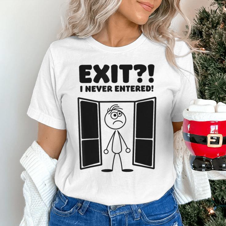 Irony Sarcasm Introvert Dry Humor Cartoon Comic Geek Nerd Unisex T-Shirt