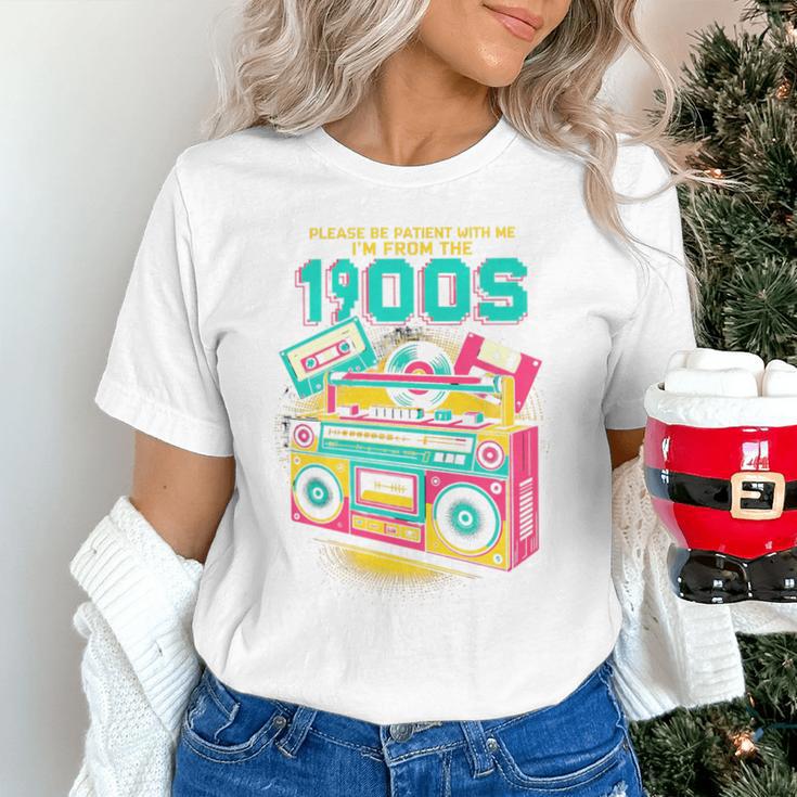 Joke 90s Please Be Patient With Me I'm From The 1900s Premium Tri-Blend Unisex T-Shirt