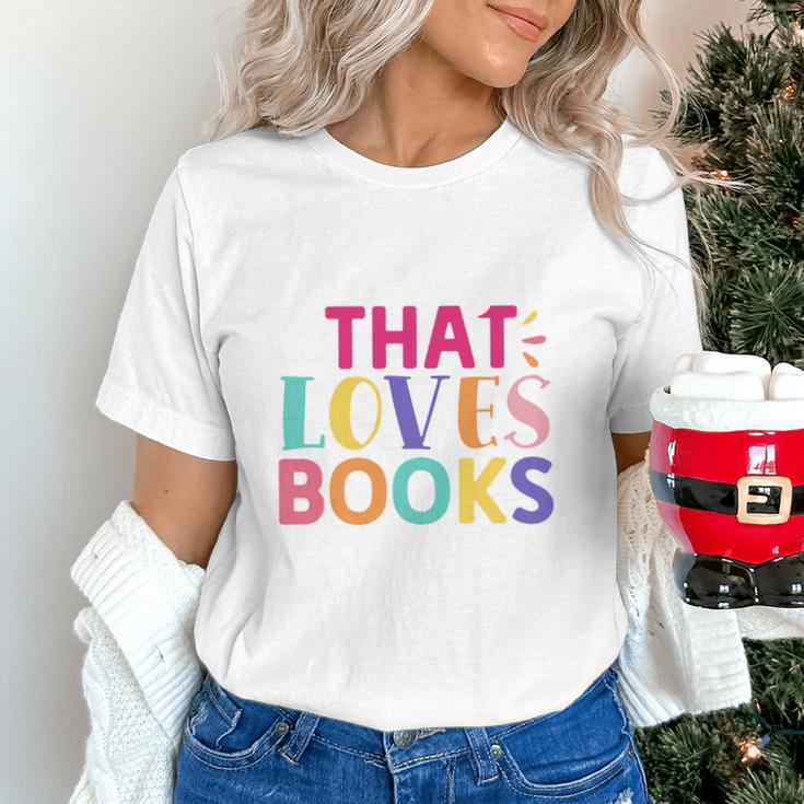 Just a Girl Who Loves Books Reader Girls Bookish Women Unisex T-Shirt