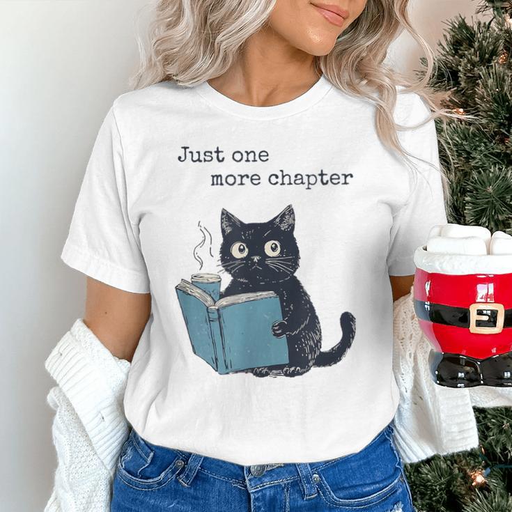Just One More Chapter Bookworm Cat Book Lover Unisex T-Shirt Just One More Chapter Bookworm Cat Book Lover Unisex T-Shirt