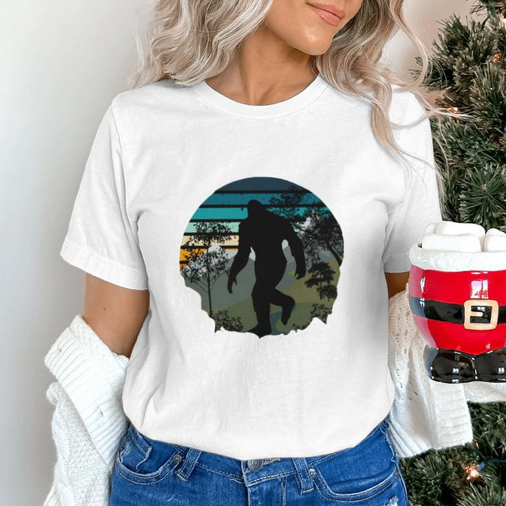 Just Me And My Yeti Retro Sunset Mountain Hiking Introvert Unisex T-Shirt Just Me And My Yeti Retro Sunset Mountain Hiking Introvert Unisex T-Shirt