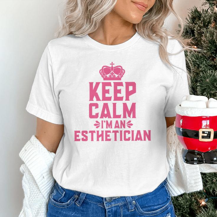 Keep Calm I'm An Esthetician Graduation Esthetician Premium Unisex T-Shirt