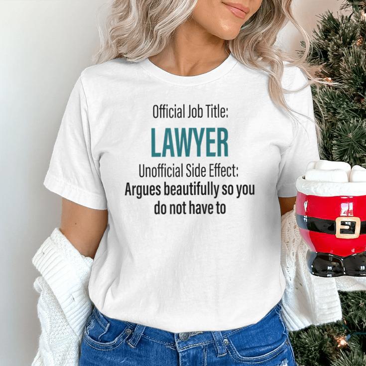 Lawyer Definition Quote Attorney Student Graduation Unisex T-Shirt