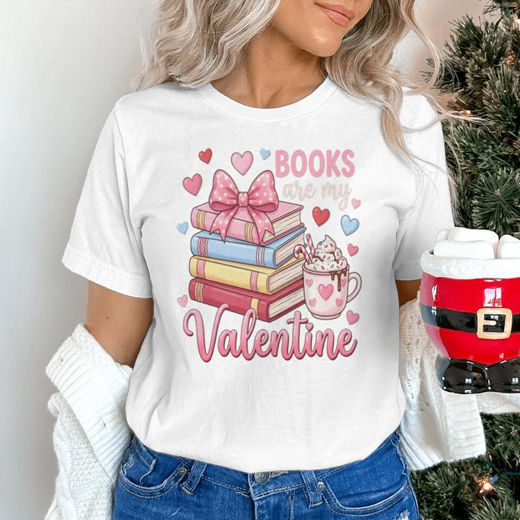 Librarian Books Are My Valentine Teacher Valentines Teach Unisex T-Shirt