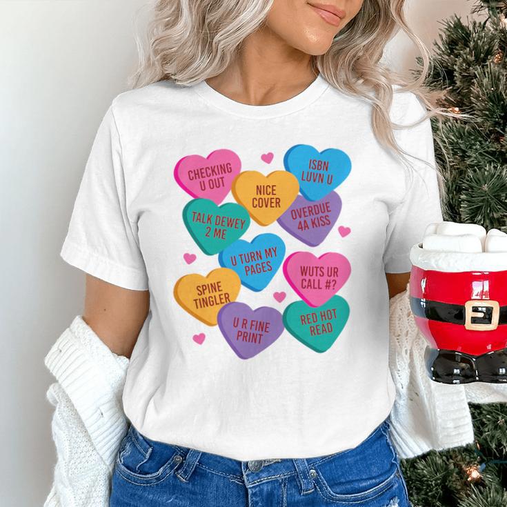Librarian Shirt Valentines Book Worm Reading Tshirt Premium Tri-Blend Unisex T-Shirt