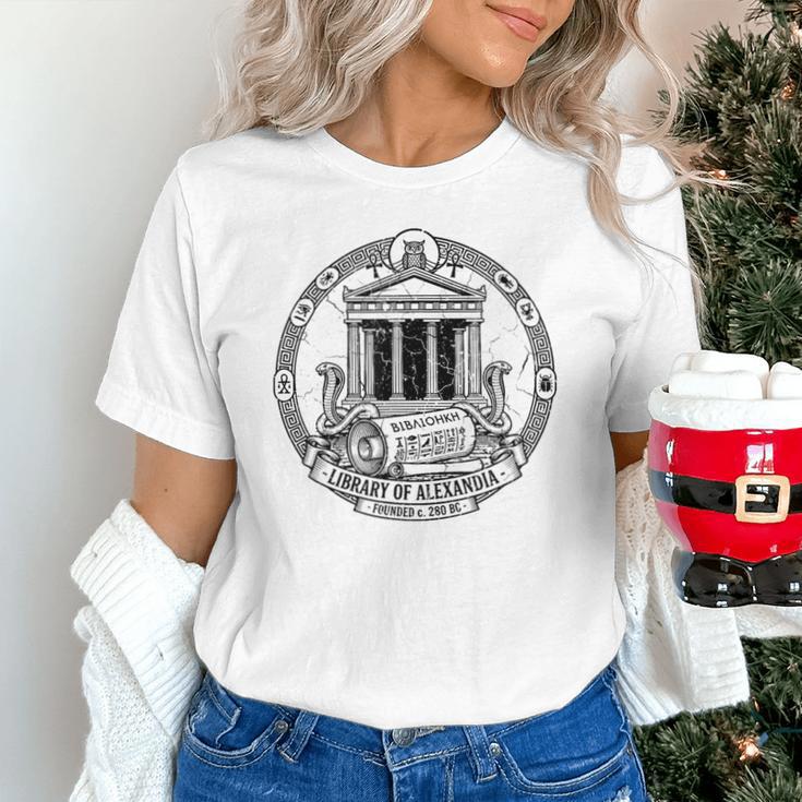 Library Of Alexandria Ancient Book Lover Librarian Books Unisex T-Shirt