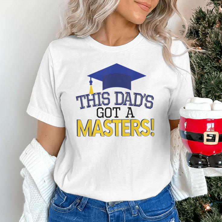 Masters Degree Proud Dad Graduation Shirt MBA Social Work Unisex T-Shirt
