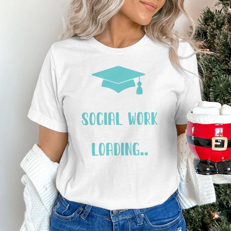 Masters Of Social Work Loading MSW Graduation Future Social Unisex T-Shirt