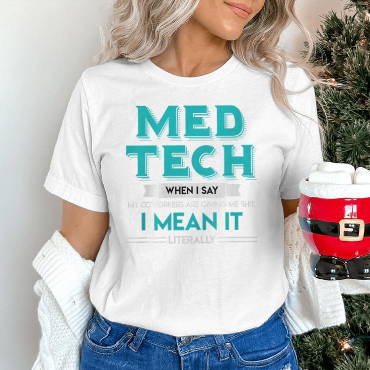 Med Tech Medical Technician Gag Lab Graduation Premium Unisex T-Shirt