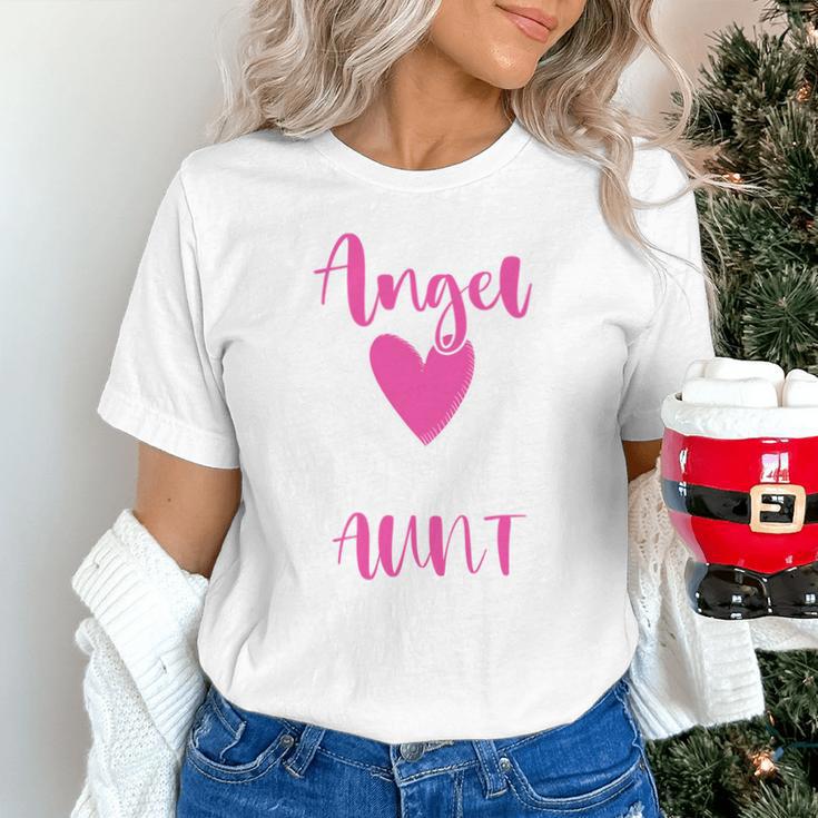 Memory Of My Aunt I Was Her Angel Now She Is Mine Heaven Unisex T-Shirt Memory Of My Aunt I Was Her Angel Now She Is Mine Heaven Unisex T-Shirt