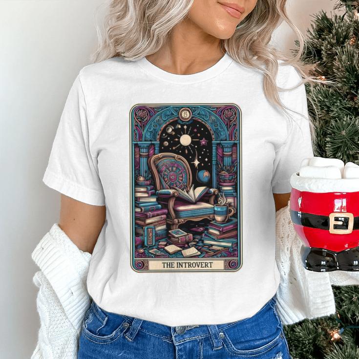 Mystical Library Book Reader The Introvert Tarot Card Unisex T-Shirt Mystical Library Book Reader The Introvert Tarot Card Unisex T-Shirt
