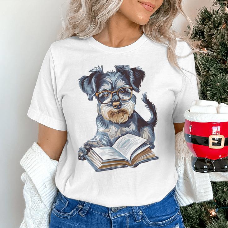 Nerdy Schnauzer Dog Book Lover Glasses Cute Pet For Men Women Kids Unisex T-Shirt Nerdy Schnauzer Dog Book Lover Glasses Cute Pet For Men Women Kids Unisex T-Shirt