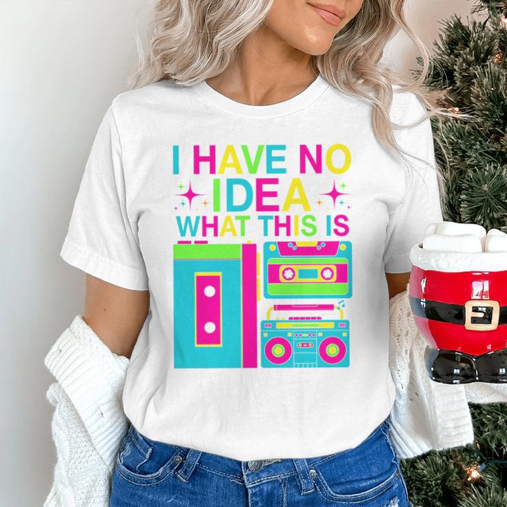 I Have No Idea What This Is Retro 70's 80's 90's Nostalgia Premium Tri-Blend Unisex T-Shirt