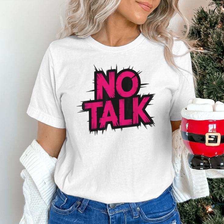 No Small Talk Zone – Introvert Quote Unisex T-Shirt