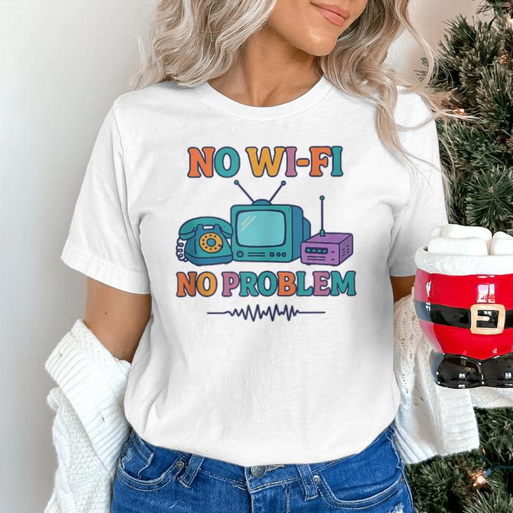 No Wi-Fi No Problem – Retro Dial Up Tech Nostalgia Unisex T-Shirt