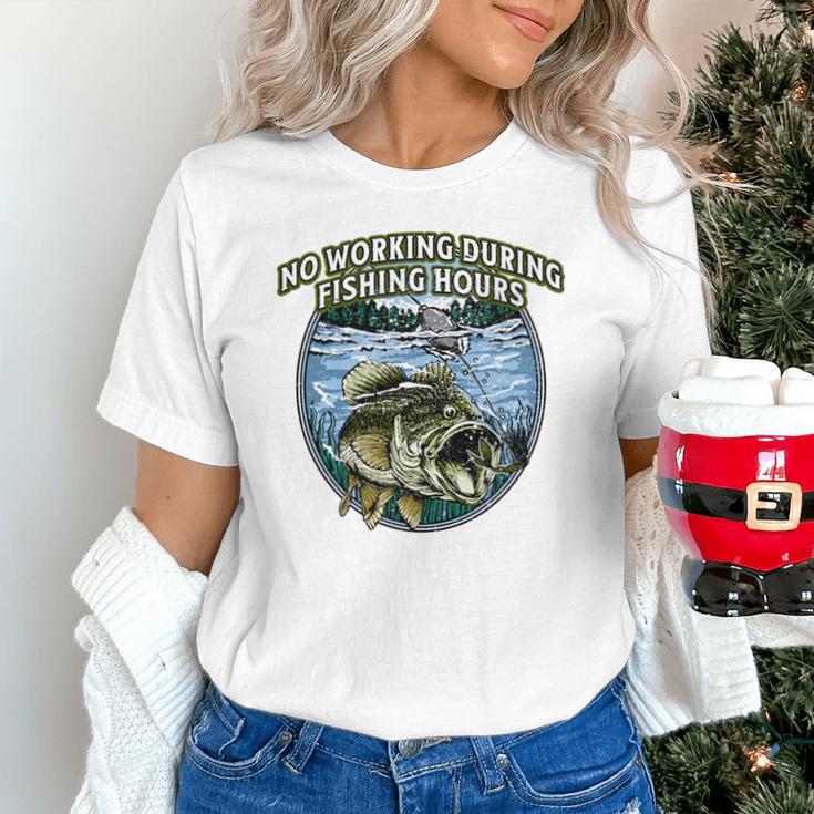 No Working Fishing Hours Introvert Lifestyle Antisocial Unisex T-Shirt No Working Fishing Hours Introvert Lifestyle Antisocial Unisex T-Shirt