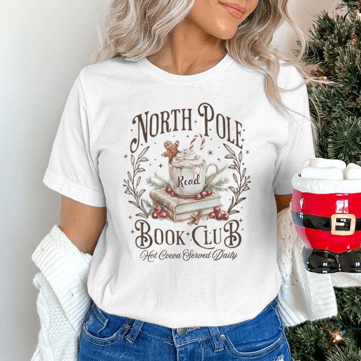 North Pole Readers Club Bookish Xmas Santa Book Reading Unisex T-Shirt North Pole Readers Club Bookish Xmas Santa Book Reading Unisex T-Shirt