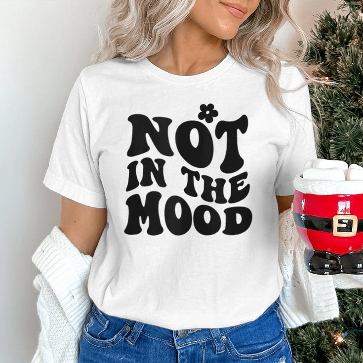 Not In The Mood Anti Social Introvert Sarcastic Retro Unisex T-Shirt