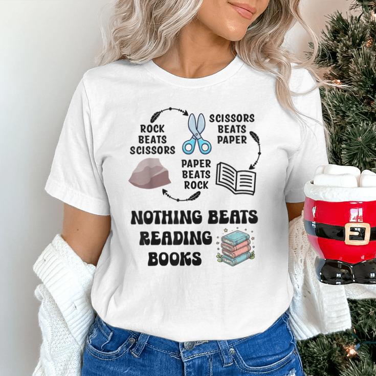 Nothing Beats Reading Rock Paper Scissors Reader Book Lover Unisex T-Shirt Nothing Beats Reading Rock Paper Scissors Reader Book Lover Unisex T-Shirt