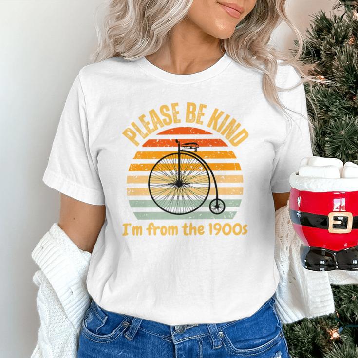 Please Be Kind I'm From The 1900s Penny Farthing Premium Unisex T-Shirt