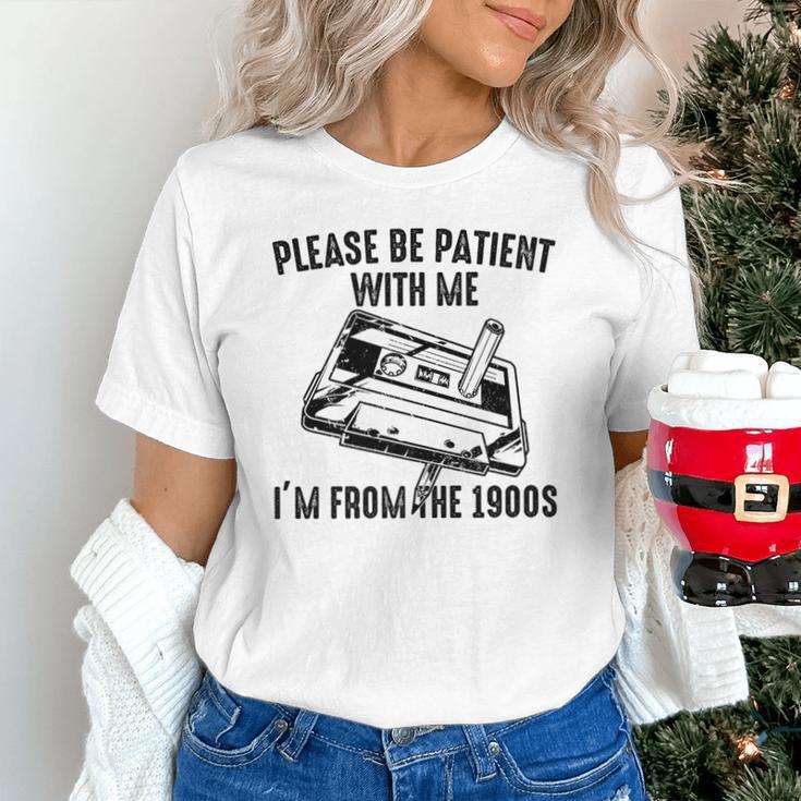 Please Be Patient With Me I'm From The 1900s Cassette Pencil Premium Unisex T-Shirt Please Be Patient With Me I'm From The 1900s Cassette Pencil Premium Unisex T-Shirt