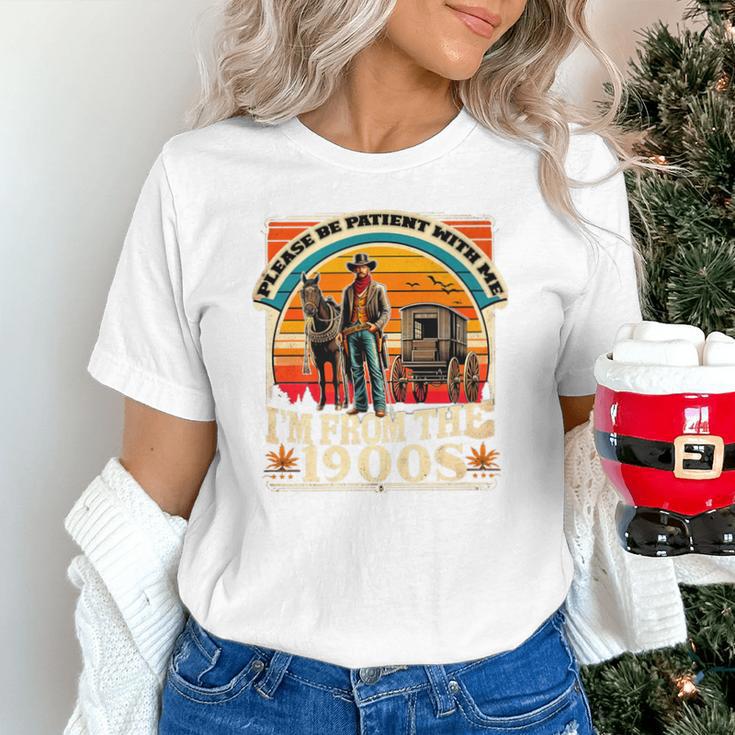 Please Be Patient With Me I'm From The 1900s Cowboy Premium Unisex T-Shirt Please Be Patient With Me I'm From The 1900s Cowboy Premium Unisex T-Shirt