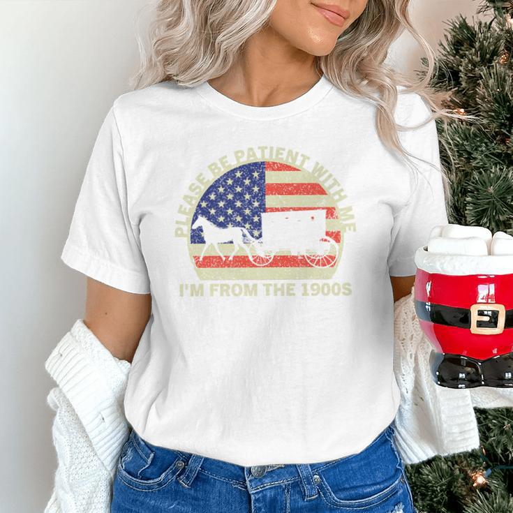 Please Be Patient With Me I'm From The 1900s Dad Vintage Premium Unisex T-Shirt