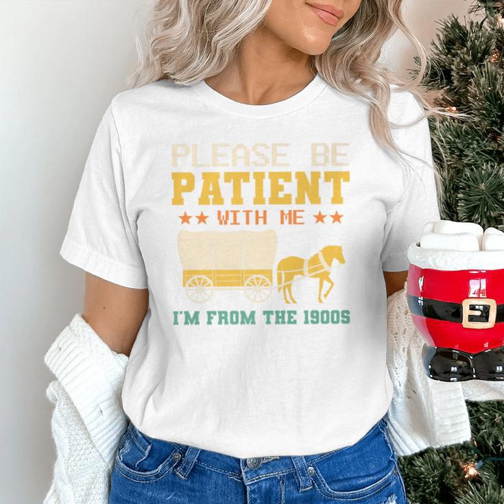 Please Be Patient I'm From The 1900s Men Women Premium Unisex T-Shirt Please Be Patient I'm From The 1900s Men Women Premium Unisex T-Shirt