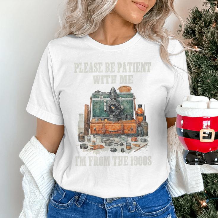 Please Be Patient With Me I'm From The 1900s Photographer Premium Unisex T-Shirt