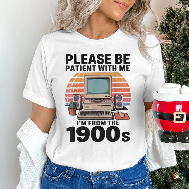 Please Be Patient I'm From The 1900s Retro Computer Geek Unisex T-Shirt